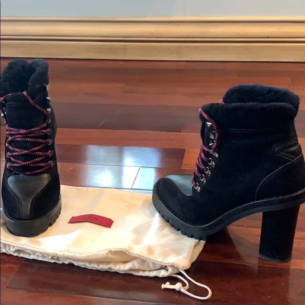 Valentino Garavani Ankle Fur Boots